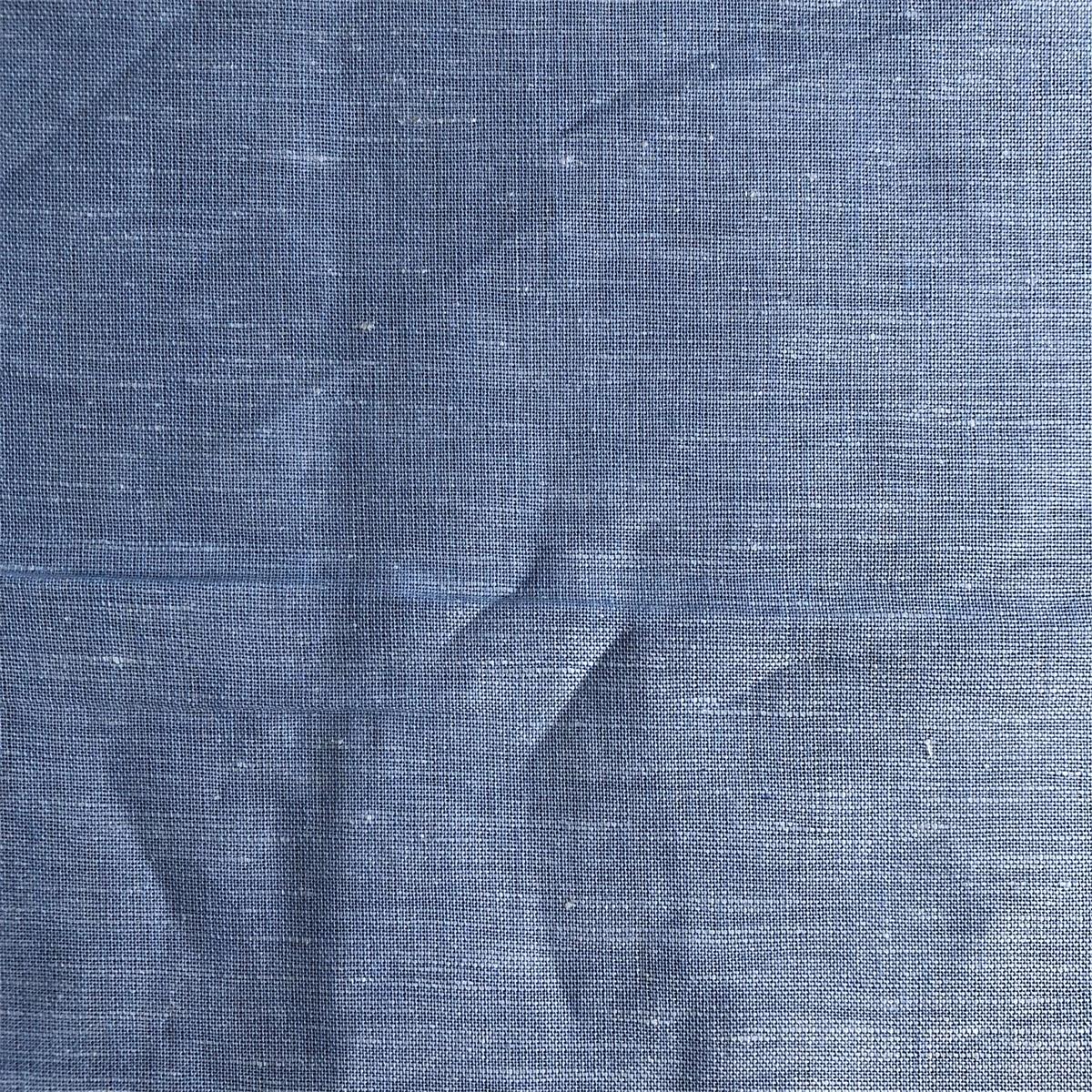 Linen Cotton Fabric by blended yarn woven Yarn Dyed Fabric 55% linen 45% cotton yarn dyed chambray plain shirts woven fabric