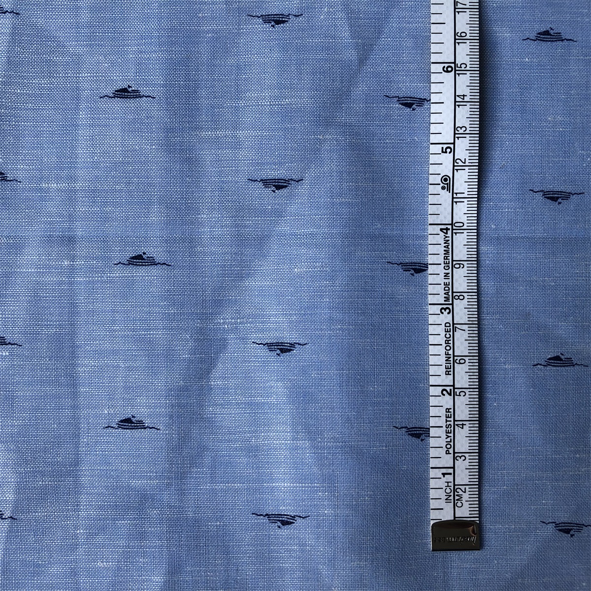 China textile breathable linen cotton printed woven fabric for mens casual shirts