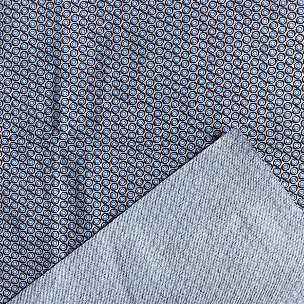 Cotton Spandex Fabric by compact yarn for men's casual shirts cotton spandex poplin printed shirts woven elasthane fabric